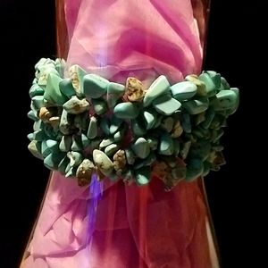 Faux Turquoise Cuff Braclet
